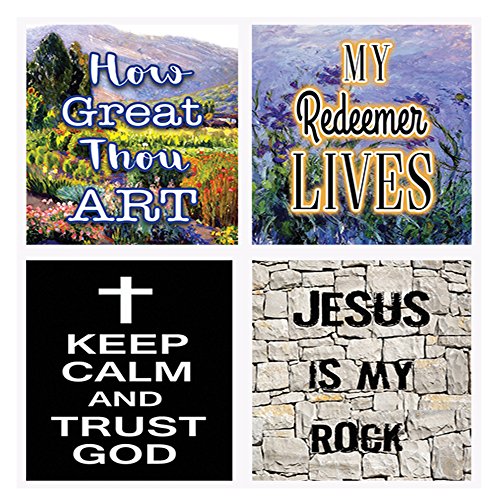 NewEights Christian Bible Verses Scriptures Planner Stickers (20 Sheets)