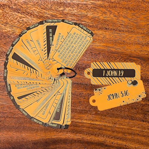 Fun Express Top 50 Bible Verses on a Ring for Kids - 12 Pieces