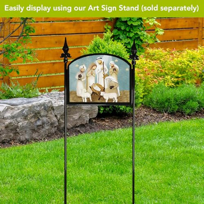 Briarwood Lane Christmas Art Sign 8.25x10.25 Rejoice Nativity - color: Rejoice Nativity