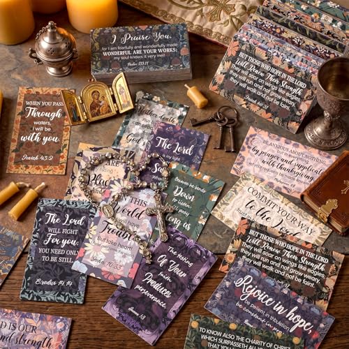 Estune 240 Pcs Bible Verse Cards bulk with Full Scripture, Elegant Style - style: Elegant Style