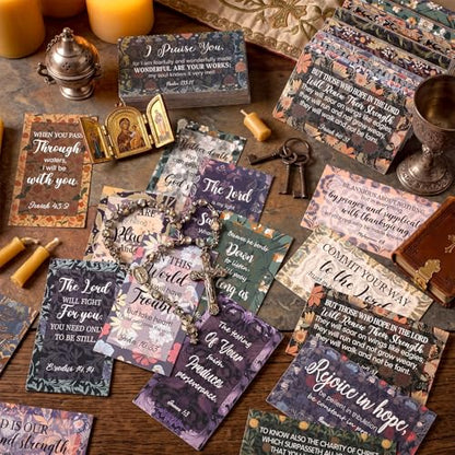 Estune 240 Pcs Bible Verse Cards bulk with Full Scripture, Elegant Style - style: Elegant Style