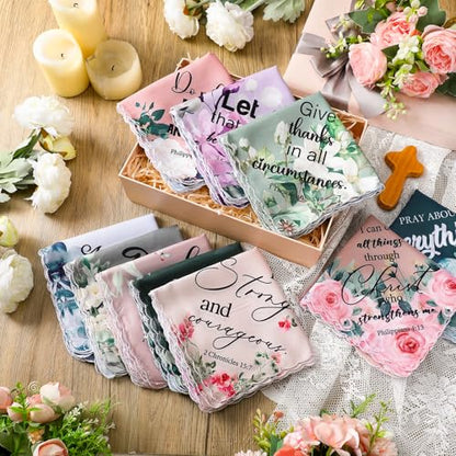 Hahafelt Boho Christian Handkerchiefs for Women - style: Watercolor