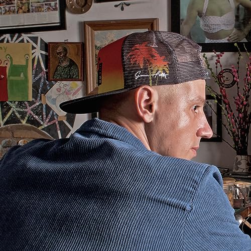 Grace Folly Trucker Hat for Men & Women. Snapback Mesh Caps - color: Flamingo
