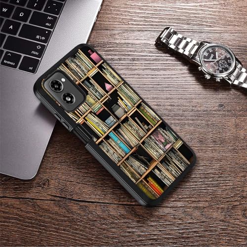 Designed for Moto G Power 5G 2024 Case, Military Grade Heavy Duty 3-Layer Shockproof Full-Body Protective Cover for Motorola Moto G Power 5G 2024, Bookshelf - color: Bookshelf