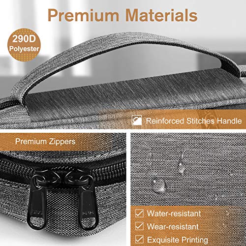 FINPAC Bible Cover, Carrying Book Case Bible Bag with Handle - color: Black and Gray