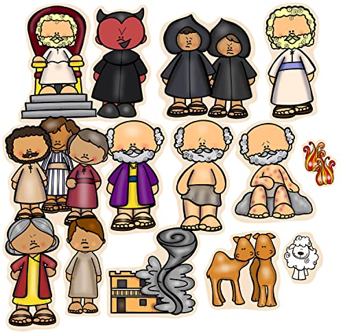 Job Felt Figures for Bible Flannel Board Story Old Testament