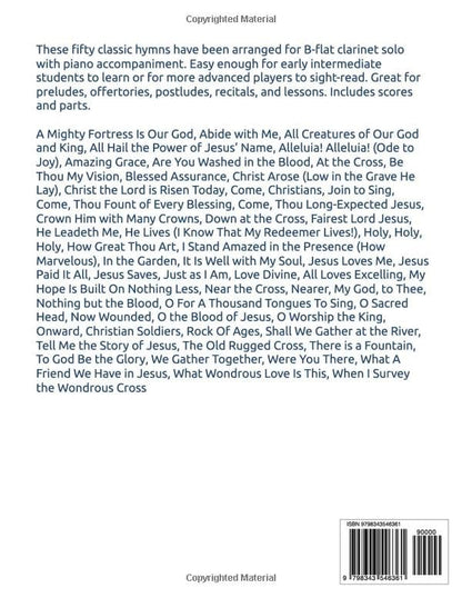 50 Greatest Hymns for Clarinet Solo with Piano Accompaniment