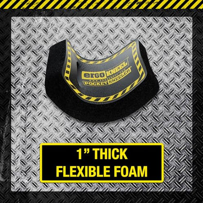 Kneeling Mat Pocket Pad for Work, 4" x 6" x 1", Heavy-Duty Foam