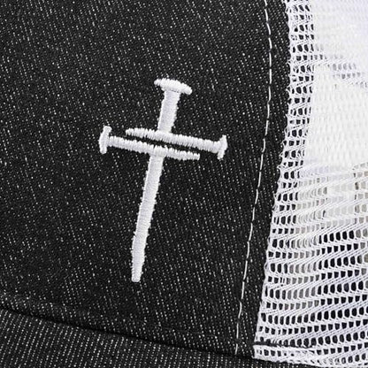 Christian Jesus Cross Hat - Faith Hats for Men Women - Religious Gifts for Thanksgiving Christmas - color: Cross/Black