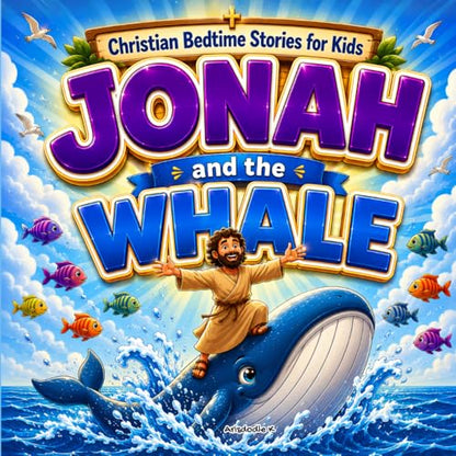 Christian Bedtime Stories for Kids: Jonah and the Whale: Short Bible Stories with Moral Lessons, Prayers, and Peaceful Sleep for Children Ages 3-8 (Totle Bible Stories for Kids)