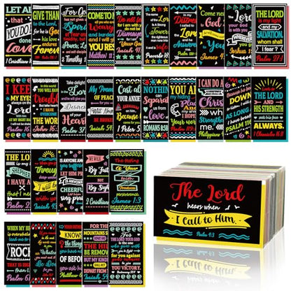 Estune 240 Pcs Bible Verse Cards bulk with Full Scripture, Vivid Style - style: Vivid Style