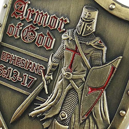 AtSKnSK Put On The Whole Armor of God Challenge Coin Eph 6:13-17 3D Commemorative Collection Item