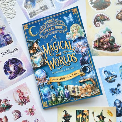 Fantasy Magic Sticker Book for Journaling Scrapbooking 400+ Stickers - color: Magical_fantasy