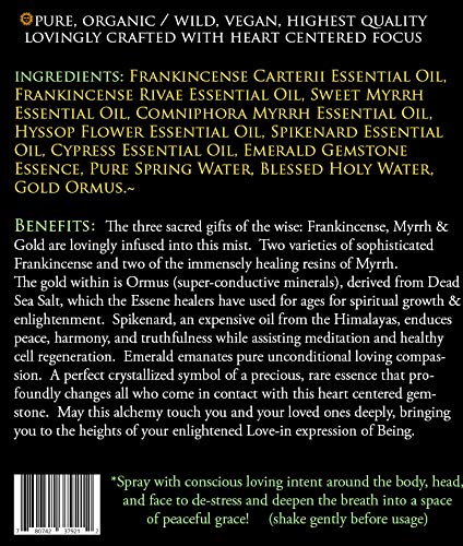 Alche-mist ANCIENT ANOINTING (Frankincense & Myrrh) Aromatherapy Spray Spiritual Tool for Third Eye Activation and Higher Consciousness 50ml