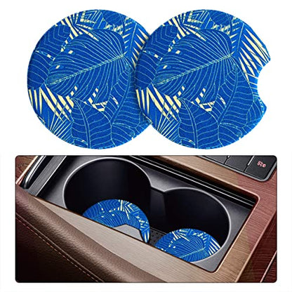 Moly Magnolia 2 Pack 2.75 Inch Car Cup Holder Coasters, Style B - color: Style B