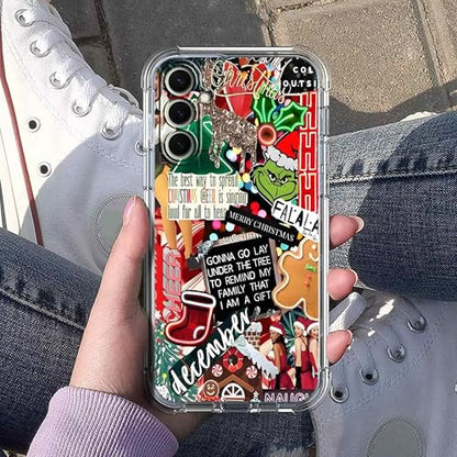 Christmas Collage Case for Samsung Galaxy A17 5G/4G, Festive Quotes, Cool Trendy Soft TPU Bumper Cover Case for Samsung Galaxy A17 5G/4G - color: Christmas3