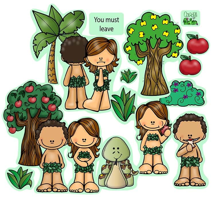 Story Time Felts Days of Creation & Garden of Eden Felt Sets Bible Felt/Flannel Board Stories Lesson Guide Activity Pages - size: 2 Medium Sets- 1 Days & 1 Garden of Eden