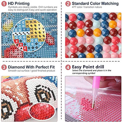 Bysincy 5D DIY Diamond Painting Kits for Adults Sunflower 12x16inch,Round Full Drill Resin Beads Diamond Art Dots Craft Set,Be Still and Know that I Am God - color: Sunflower