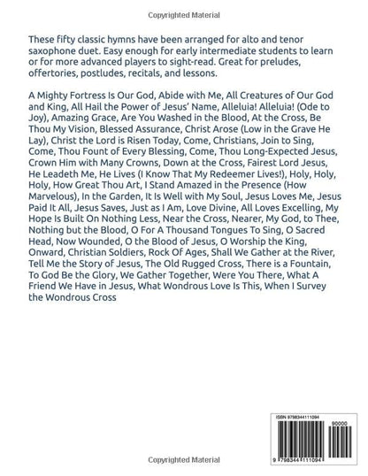 50 Greatest Hymns for Alto and Tenor Sax Duet