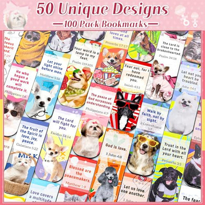 Bible Magnetic Bookmarks Christian Magnet Bookmark Clips - color: 100-bible Cat & Dog
