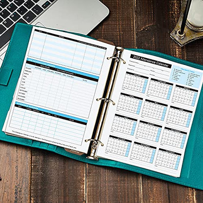 2027 Attendance Calendar Work Tracker Attendance Calendar Cards - 8.5 X 11 Cardstock/Pack of 25 Sheets