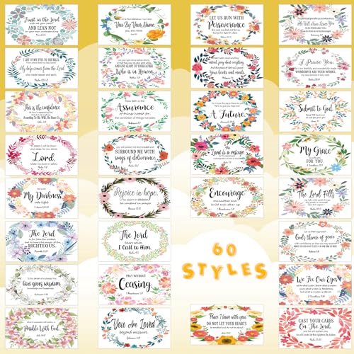 Estune 240 Pcs Bible Verse Cards bulk with Full Scripture, Fresh Style - style: Fresh Style