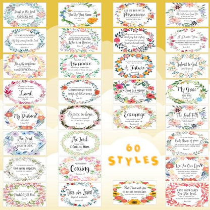 Estune 240 Pcs Bible Verse Cards bulk with Full Scripture, Fresh Style - style: Fresh Style