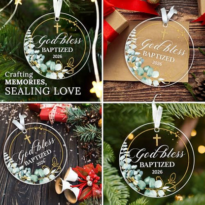 HEXMOZ Baptism Gifts for Boys, Girls, Women, Men, Adults - color: Baptized 2026