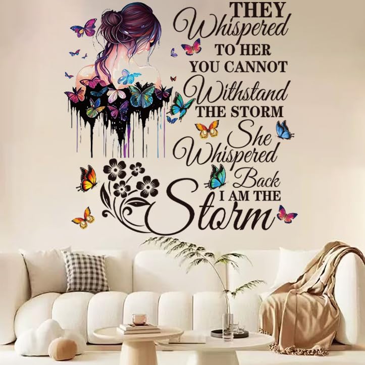 Vinyl Wall Decals Inspirational Quotes Wall Decals Peel and Stick Vinyl Motivational Wall Stickers Positive Lettering Wall Sticker for Living Room Bedroom - color: Inspirational 2
