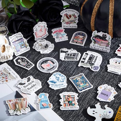Nezyo 24 Pcs Magnetic Bookmarks Foldable Page Markers Students,Dark Book - style: Dark Book