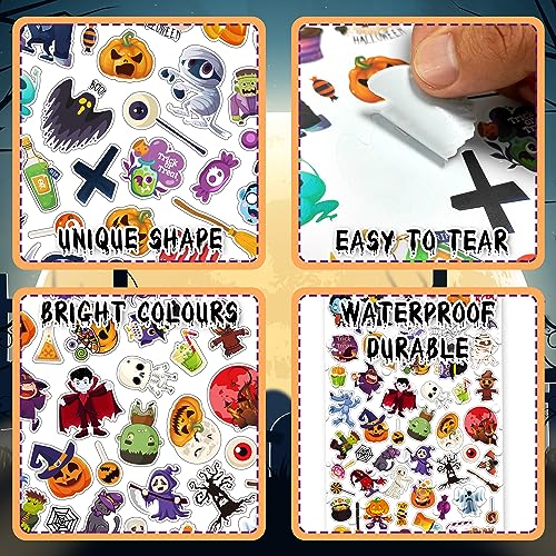 LINAYE Halloween Stickers for Kids 24 Sheets 1260PCS Stickers Bulk - style: Halloween 24 Sheets