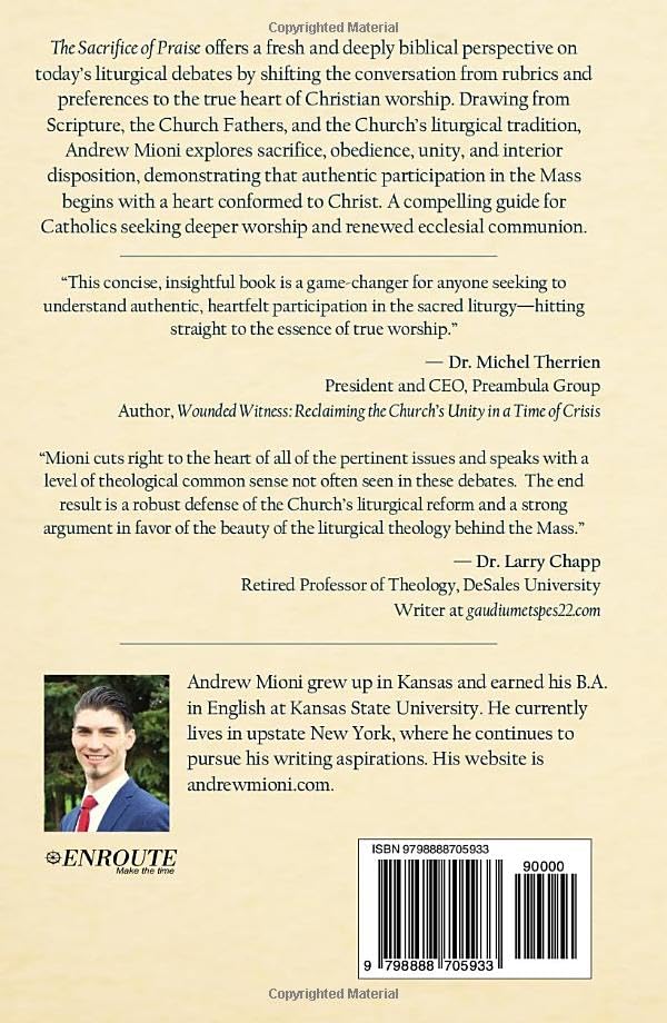 The Sacrifice of Praise: Liturgical Debates and the Fundamentals of Worship