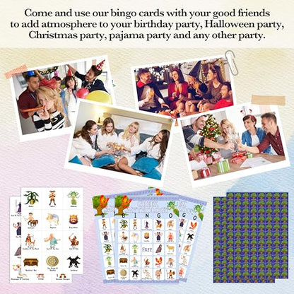 Greek Mythology Bingo Games, Ancient History Travel Trip Bingo Cards, Greek Theme Party Game for Adults Family, Christmas Party Activities, 24 Bingo Sets, A005 - color: Greek Mythology