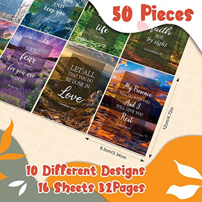 CHENGU 50 Pack Christian Notebooks Prayer Journals Bulk, Classic Style - style: Classic Style