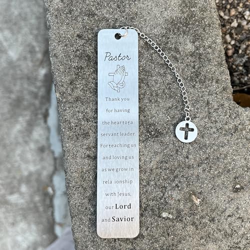 Christian Bookmark Gifts for Women Girls Boys, Inspirational Religious Book Mark Markers Faith - style: To my pastor
