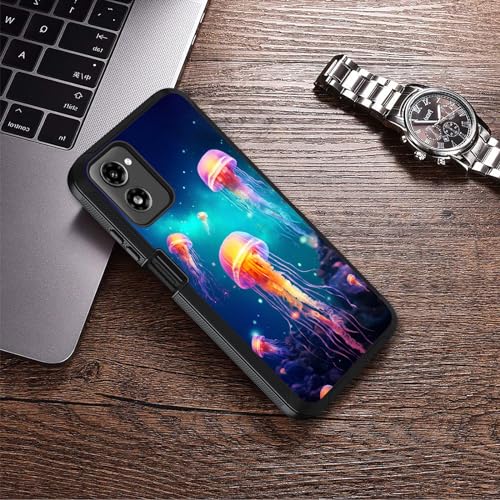 Designed for Moto G Power 5G 2024 Case, Military Grade Heavy Duty 3-Layer Shockproof Full-Body Protective Cover for Motorola Moto G Power 5G 2024, Jellyfish - color: Jellyfish