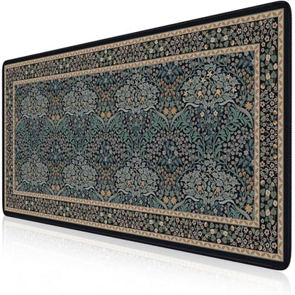 iCasso Desk Cover Mat, Office Mouse Pad,35.4x15.7in,Retro Black - color: A-retro Black