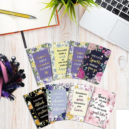 Funrous 32 Pcs Mini Notebooks with Pens Adults Party Favors, Motivational - style: Motivational