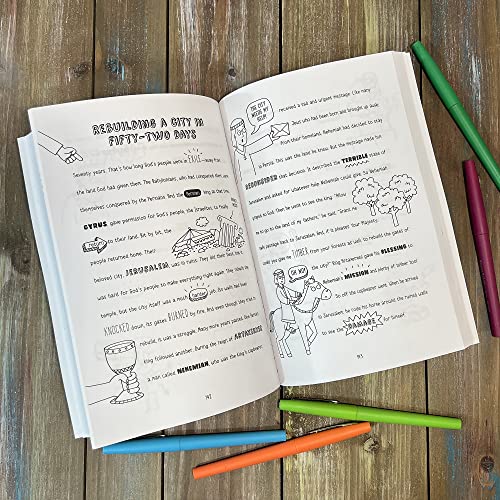 My Epic, Doodletastic Bible Storybook: 60 Bible Stories to Read, Color, and Draw