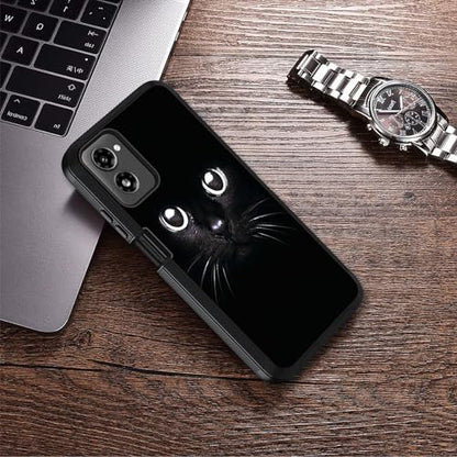 Designed for Moto G Power 5G 2024 Case, Military Grade Heavy Duty 3-Layer Shockproof Full-Body Protective Cover for Motorola Moto G Power 5G 2024, Cute Cat Face - color: Cute Cat Face