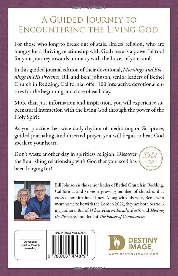 100 Mornings and Evenings in His Presence [Purple]: A Guided Journal for Daily Encounters with God