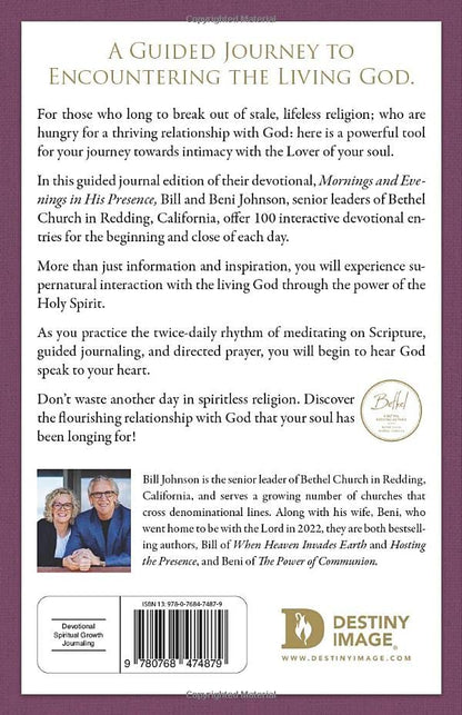100 Mornings and Evenings in His Presence [Purple]: A Guided Journal for Daily Encounters with God