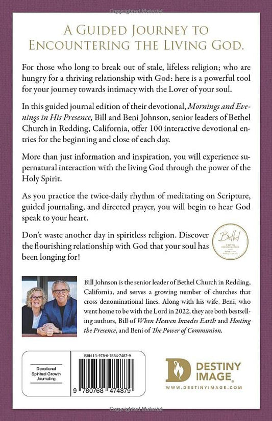 100 Mornings and Evenings in His Presence [Purple]: A Guided Journal for Daily Encounters with God