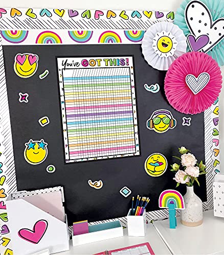 Carson Dellosa Kind Vibes Incentive Chart, 17" x 22" Motivational Poster - size: 17" x 22"