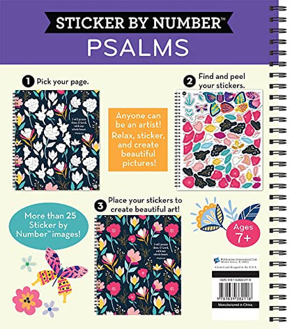 Brain Games - Sticker by Number: Psalms (28 Images to Sticker)