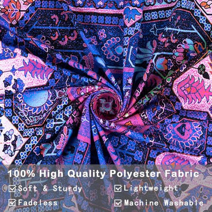 Apdidl Blackligt Boho Tapestry for Bedroom, Mandala Hippie Wall Tapestries - color: Blacklight Boho tapestry, size: 60"L x 51"W