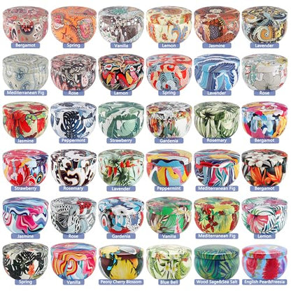 WPONSZU Set 36Pack Scented Candles,Candvent Calendar 2025,Gifts Soy Wax Travel Tin Jar Candles for Home 2.5 OZ jar Candles for Mom for Christmas, Birthday, Thanksgiving, Mother's Day - color: 36 Multicolour
