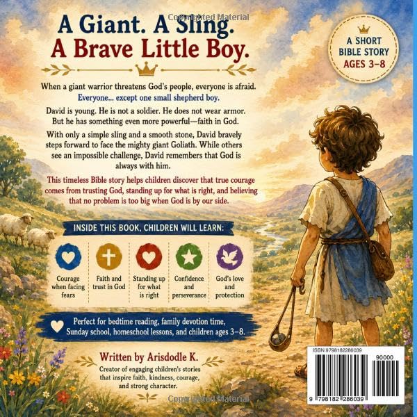 David and Goliath: God Helps the Brave: A Story of Courage and Faith for Kids Ages 3–8 (Totle Bible Stories for Kids)