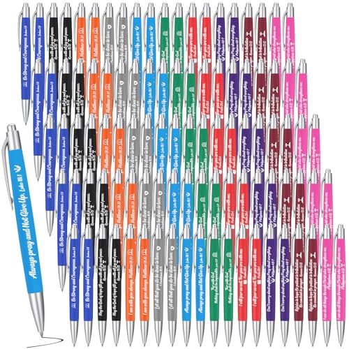 Gueevin 200 Pcs Inspirational Pens Employee Gift, Bible Verse - style: Bible Verse