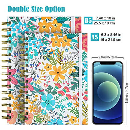 4 Pack Spiral Notebook, B5 Lined Journal for Women, College Ruled 160 Pages - color: 4pack, size: B5